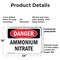 Signmission Ammonium Nitrate Danger Sign, Plastic, 24in W x 18in L, 2PK OS-2PACK-DS-P-1824-L-1941 - alternate 3
